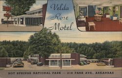 Velda Rose Motel, Hot Springs National Park Postcard