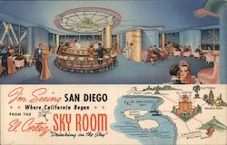 Sky Room, El Cortez Hotel Postcard