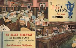 Meet Gloria at the Domino Club, An Alley Hideaway Postcard