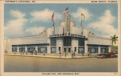 Hoffman's Cafeteria, Collins Ave. and Espanola Way Postcard