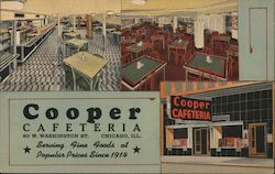 Cooper Cafeteria, Established in 1914, Remember Cooper's to your Friends Chicago, IL Postcard Postcard Postcard