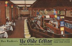 Ben Rodkin's Ye Olde Cellar Chicago, IL Postcard Postcard Postcard