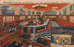 Russell's Silver Bar and Restaurant Chicago, IL Postcard Postcard Postcard