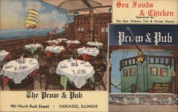 The Prow & Pub, Sea Foods & Chicken Chicago, IL Postcard Postcard Postcard