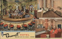 Brevoort Hotel, Madison East of LaSalle - Chicago, World Famous Crystal Bar Illinois Postcard Postcard Postcard