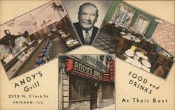 Andy's Grill Chicago, IL Postcard Postcard Postcard