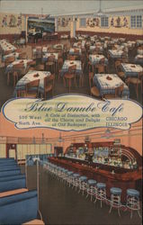 Blue Danube Cafe, Dine and Dance Chicago, IL Postcard Postcard Postcard