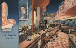 Town Casino Show Lounge Postcard