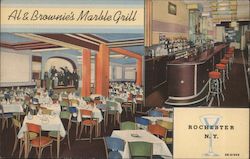 Al & Brownie's Marble Grill Rochester, NY Postcard Postcard Postcard