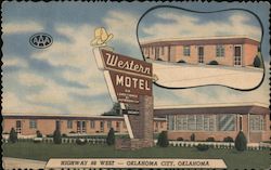 Western Motel Oklahoma City, OK Postcard Postcard Postcard