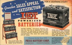 Thor Powerized Batteries, For a Lightning Start! Price Battery Corp. Postcard