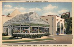 Lige Green Floral Company, Fort Worth's Leading Florist Postcard