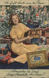 Remember to Send King's Chocolates this Xmas! The Gift That's Sure to Please. Advertising Postcard Postcard Postcard