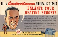 Let a Combustioneer Automatic Stoker, Balance Your Heating Budget! Postcard