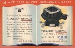 Toledo Announces the New Toledo Simpact Self-Contained Pipe Threader Postcard