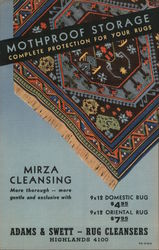 Mothproof Storage, Complete Protection for your Rugs Postcard