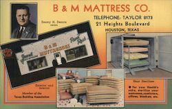 B & M Mattress Co., The Rest of Your Days Depends on the Rest of Your Nights Postcard