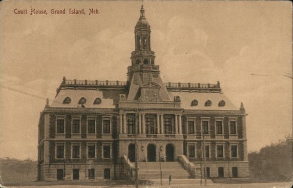 Hall County Court House Grand Island NE Postcard