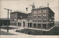 Live Stock Exchange Building on South Street St. Joseph, MO Postcard Postcard Postcard