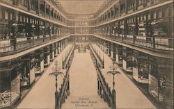 Interior, Euclid Avenue Arcade Postcard