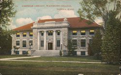 Carnegie Library, Washburn College Topeka, KS Postcard Postcard Postcard