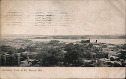 Birdseye View St. Joseph, MO Postcard Postcard Postcard