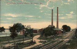 Waterworks, Pumping Station Postcard