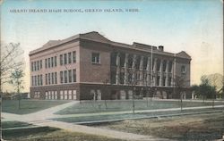 Grand Island High School Nebraska Postcard Postcard Postcard