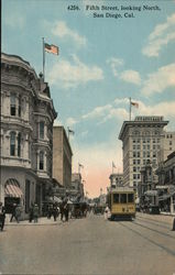 Fifth Street, looking North Postcard