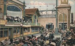 Band Stand and Plaza Postcard