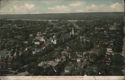 Bird's Eye View of Residence District Postcard