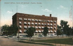 General Offices, Santa Fe Railroad Topeka, KS Postcard Postcard Postcard