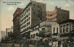 Grand Avenue North from 12th Street Postcard