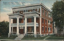 Shelton Apartments, Broadway near the Public Library Excelsior Springs, MO Postcard Postcard Postcard