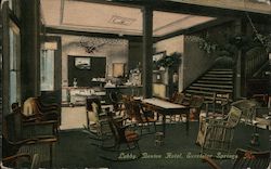 Lobby, Benton Hotel Postcard