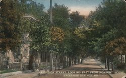 Excelsior Street, Looking East From Monfort House Excelsior Springs, MO Postcard Postcard Postcard