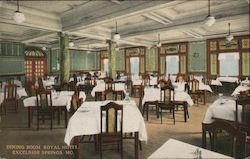 Dining Room, Royal Hotel Postcard