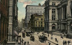 View of Smithfield Street Pittsburgh, PA R.W. Johnston Postcard Postcard Postcard