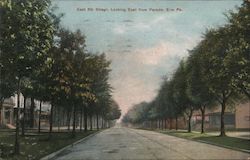 East 6th Street Looking East from parade Erie, PA Postcard Postcard Postcard