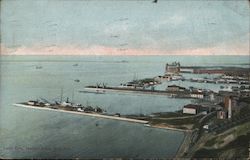 Lake Erie Harbor View Pennsylvania Postcard Postcard Postcard