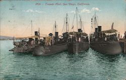 Torpedo Fleet San Diego, CA Postcard Postcard Postcard