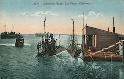 Submarine Boats Postcard