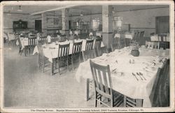 Dining Room of Baptist Missionary Training School Postcard