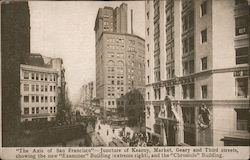 Junction of Kearney, Market, Geary and Third Streets San Francisco, CA Postcard Postcard Postcard