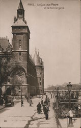 Le Quai aux Fleurs et la Conciergerie Postcard