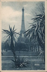 The Eiffel Tower seen from the Trocadero Garden Postcard