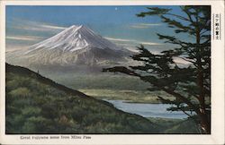 Great Fujiyama scene from Mitsu Pass Postcard