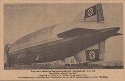 Das neue deutsche Zeppelin-Luftschiff "Hindenburg" L. Z. 129 Postcard