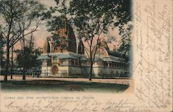 Gruss aus dem Zoologischen Garten zu Berlin - das Elefantenhaus Postcard