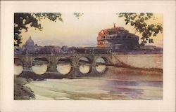 Castel Sant'Angelo and the Tiber Postcard